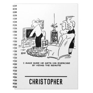 Wife Hides the TV Remote Control Notebook