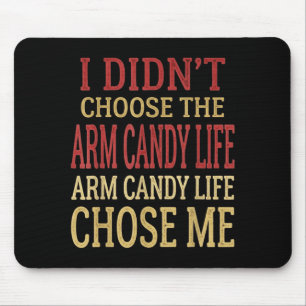 Wife husband girlfriend couple didn't choose arm mouse pad