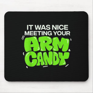 Wife husband girlfriend couple nice meeting arm mouse pad