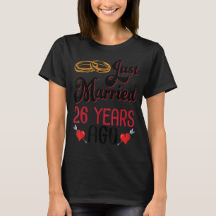 Wife Husband Just Married 26 Years Ago Wedding Ann T-Shirt