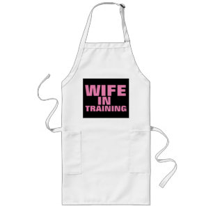 WIFE IN TRAINING, Funny Wedding Engagement Aprons