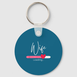Wife loading 2024 engagement announcement hitched key ring