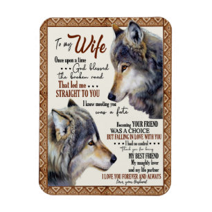 Wife Lover  To My Wife I Love You Forever & Always Magnet