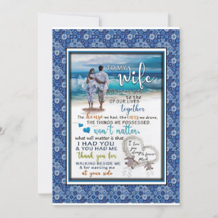 Wife Lovers   To My Wife I Love You Always Forever Invitation