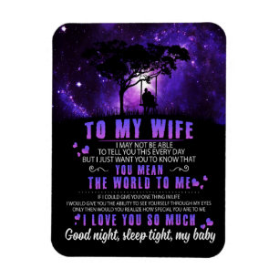 Wife Lovers To My Wife I Love You So Much Magnet