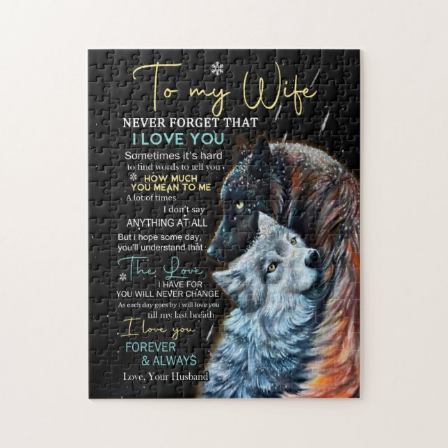 Wife Lovers | To My Wife Never Forget I Love You Jigsaw Puzzle (Vertical)