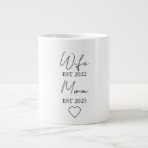 Wife & Mom Est. – Minimalist Valentine Gift