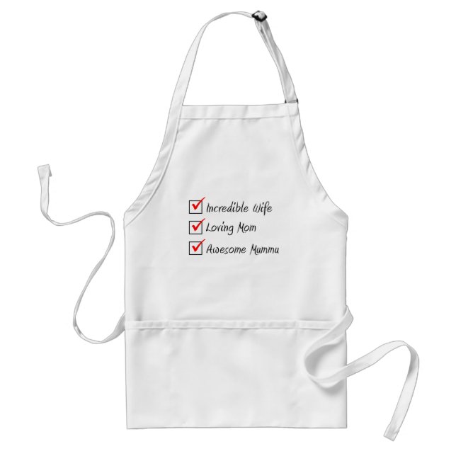 Wife Mom Mummu Finnish Woman Standard Apron (Front)