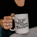 Wife Mum Boss Badass Funny Sarcastic Mother's Day Large Coffee Mug<br><div class="desc">Best Mother's Day gift,  t-shirt - Wife Mum Boss Badass Mother’s Day funny sayings designed just for your mama,  mummy,  mother,  and grandma for being the best mum in the world. This is an awesome Mother's Day gift to the coolest mum.</div>