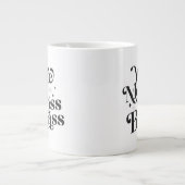 Wife Mum Boss Badass Funny Sarcastic Mother's Day Large Coffee Mug (Front)