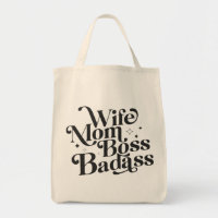 Wife Mum Boss Badass Funny Sarcastic Mother's Day