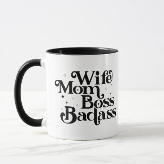 Wife Mum Boss Badass Mug
