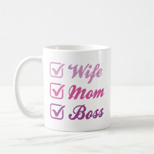 Wife Mum Boss Coffee Mug