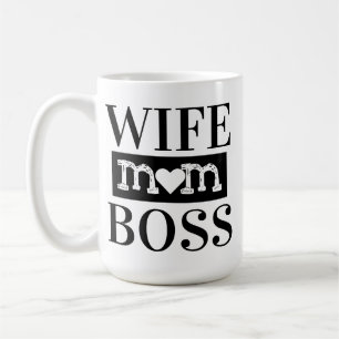 Wife Mum Boss Coffee Mug