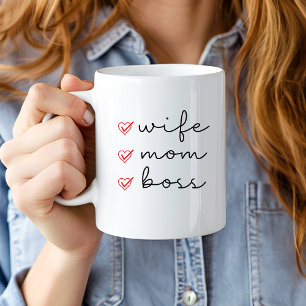 Wife Mum Boss  Coffee Mug