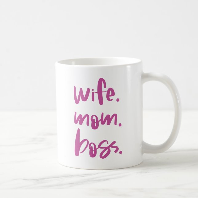 Wife. Mum. Boss. Coffee Mug (Right)