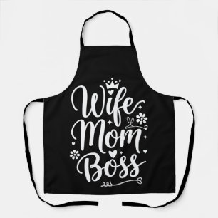 Wife Mum Boss Cute Mother's Day Gift Apron