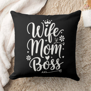 Wife Mum Boss Cute Mother's Day Gift Cushion
