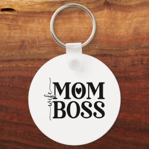 Wife Mum Boss Funny Mother's Day Key Ring