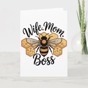 Wife. Mum. Boss Holiday Card