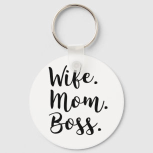 wife mum boss key ring