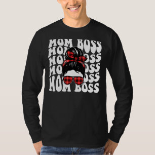 Wife Mum Boss Mother Life Proud Saying Mother's Da T-Shirt
