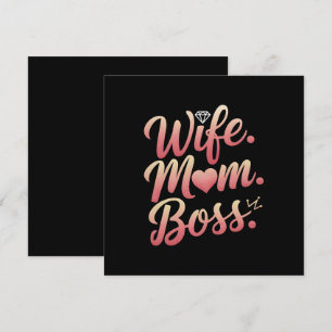 Wife Mum Boss - Mothers Day Gift Ideas