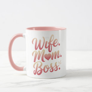 Wife Mum Boss - Mothers Day Gift Ideas Mug