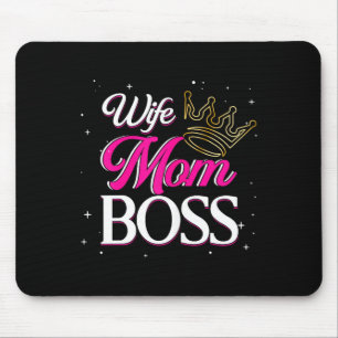 Wife mum boss _ mummy mama _ mother's day mouse pad