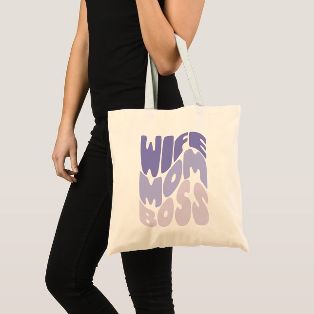 Wife, mum, boss tote bag (Front (Product))