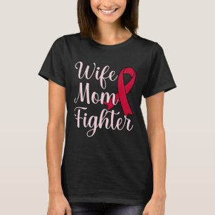 Wife Mum Fighter Brain Aneurysm Awareness Month Gr T-Shirt
