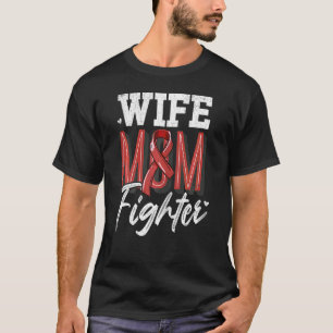 Wife Mum Fighter Brain Aneurysm Awareness Support T-Shirt