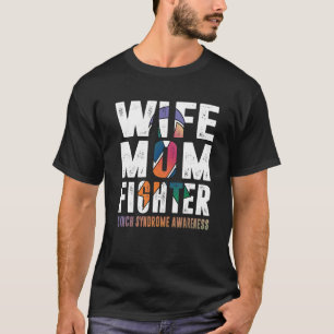 Wife Mum Fighter Lynch Syndrome Awareness T-Shirt