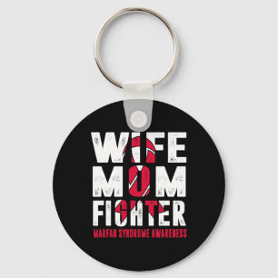 Wife Mum Fighter Marfan Syndrome Awareness Key Ring