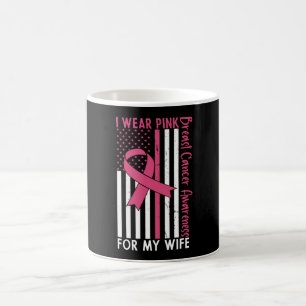 Wife Mum Mother Family Matching Breast Cancer Gift Coffee Mug
