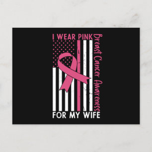 Wife Mum Mother Family Matching Breast Cancer Gift Postcard