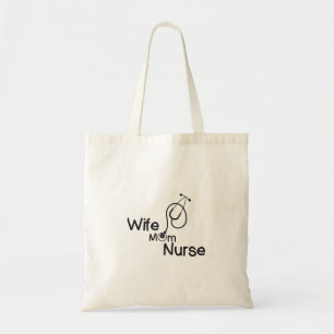Wife Mum Nurse Funny Gif Tote Bag