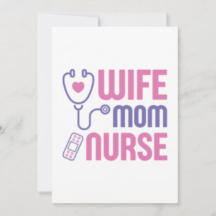 Wife Mum Nurse Thank You Card