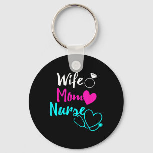 Wife Mum Nurse Womens Rn Lpn Mothers Day Gift For Key Ring