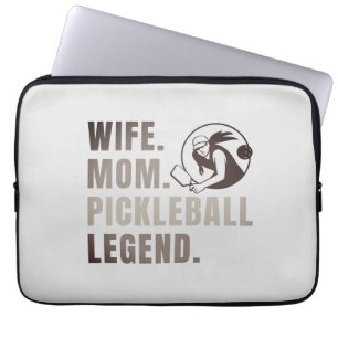 Wife Mum Pickleball Legend - Vintage Funny Women's Laptop Sleeve