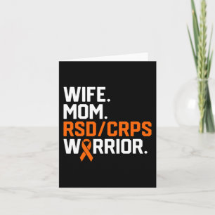 Wife Mum RSD CRPS Warrior Awareness Get Well Recov Card