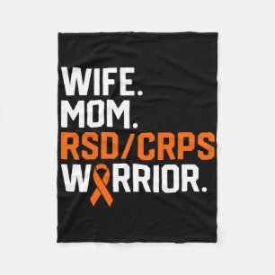Wife Mum Rsd Crps Warrior Awareness Get Well Recov Fleece Blanket