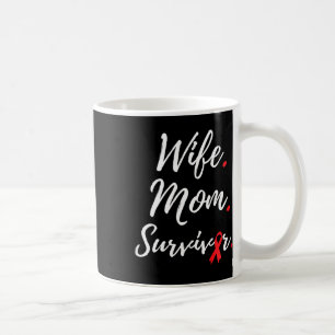 Wife Mum Survivor Blood Cancer Awareness Coffee Mug