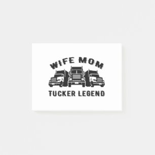 Wife Mum Trucker Legend Quotes Post-it Notes