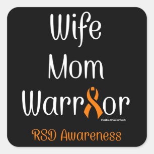 Wife Mum Warrior...RSD Square Sticker