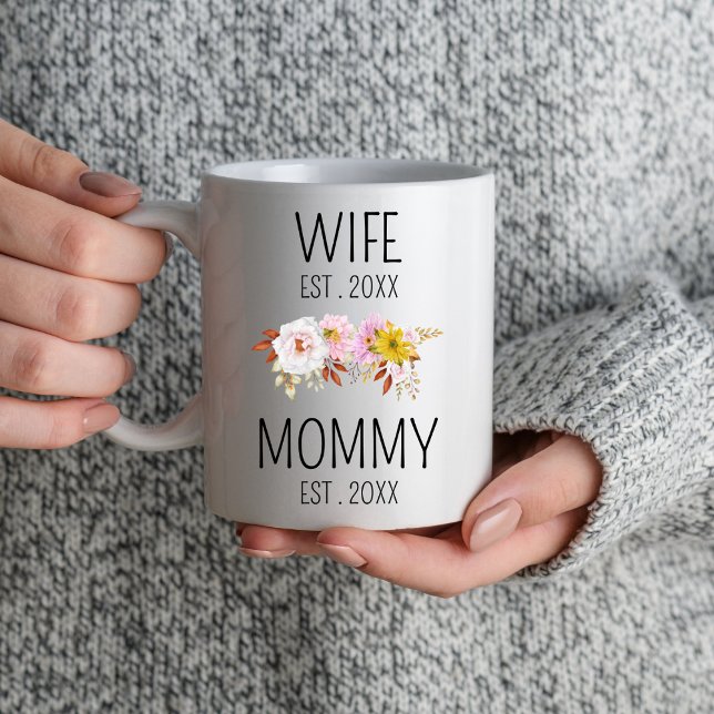 Wife Mummy Est 2024 Mummy To Be For Mother's Day Mug (Creator Uploaded)