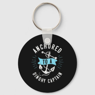 Wife Of A Dinghy Captain Funny Boating Sailing Cre Key Ring