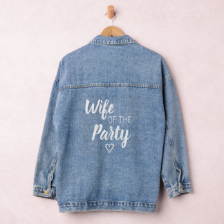 Wife of the Party Bride Denim Jacket
