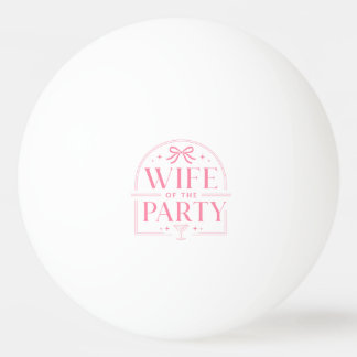 Wife of the party tote bag ping pong ball