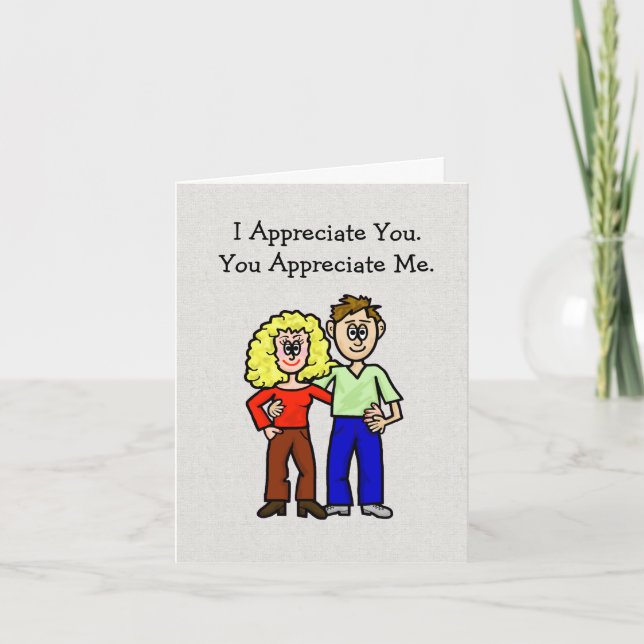 Wife or Husband Appreciation Day Card (You Edit!)  (Front)